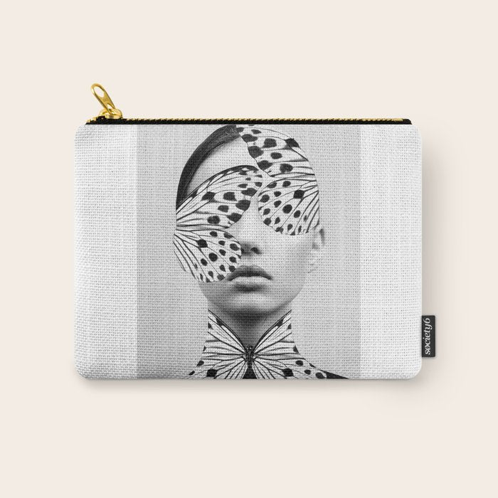 Woman Butterfly Carry All Pouch Gallery Image 1