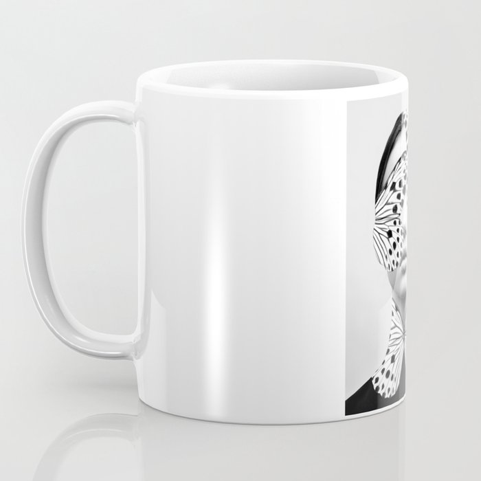 Woman Butterfly Coffee Mug Gallery Image 3