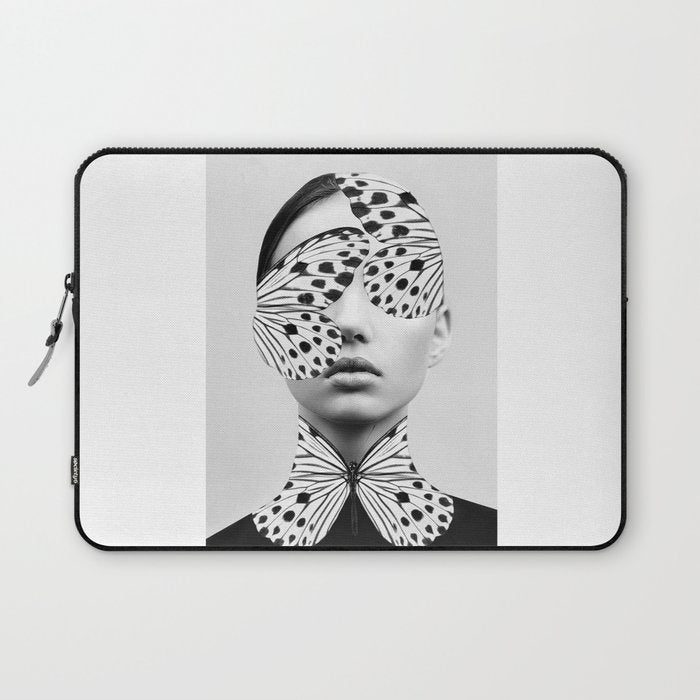 Woman Butterfly Laptop Sleeve Gallery Image 1