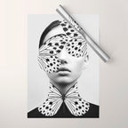 Woman Butterfly Wrapping Paper Gallery Image 1