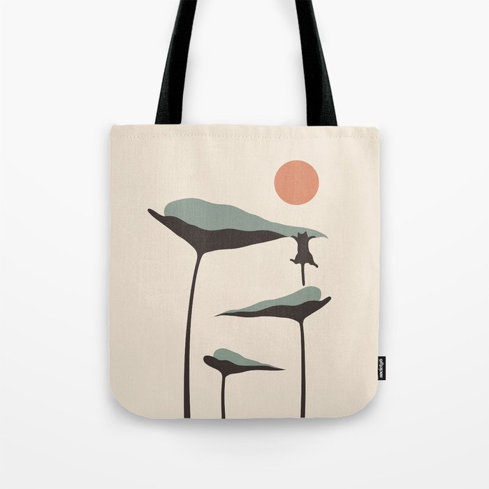 Cat and Plant 30 Tote Bag Gallery Image 1
