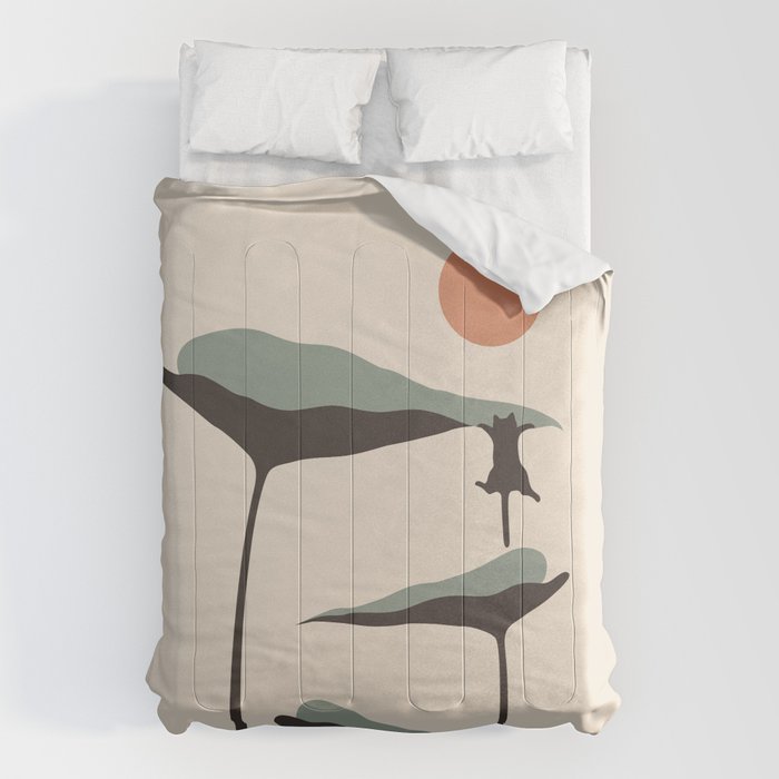 Cat and Plant 30 Comforter Gallery Image 6