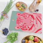 Tiger Pink & Teal Cutting Board Gallery Image 2