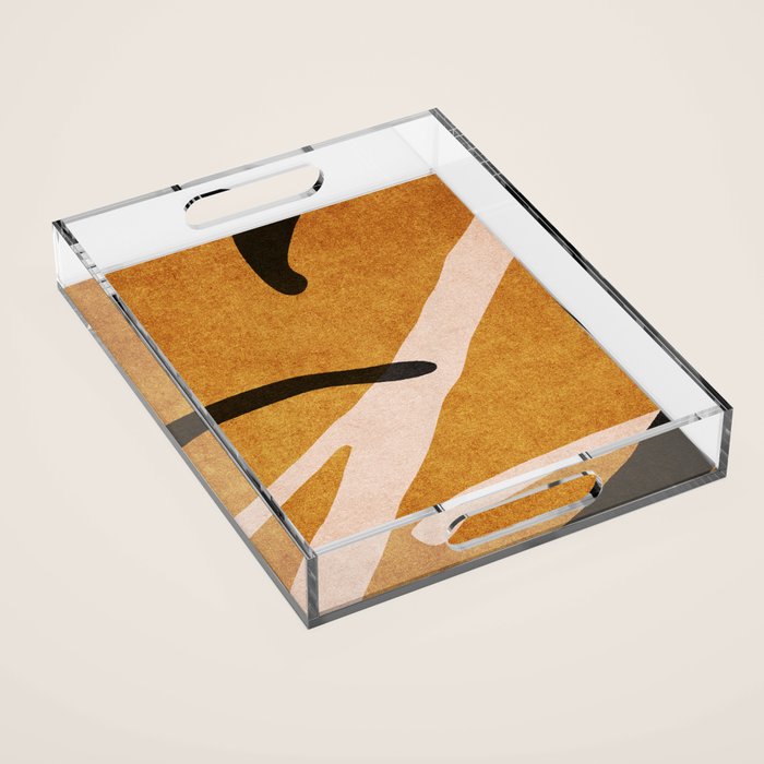 ABSTRACT ALPHABET / Script T Acrylic Tray Gallery Image 1