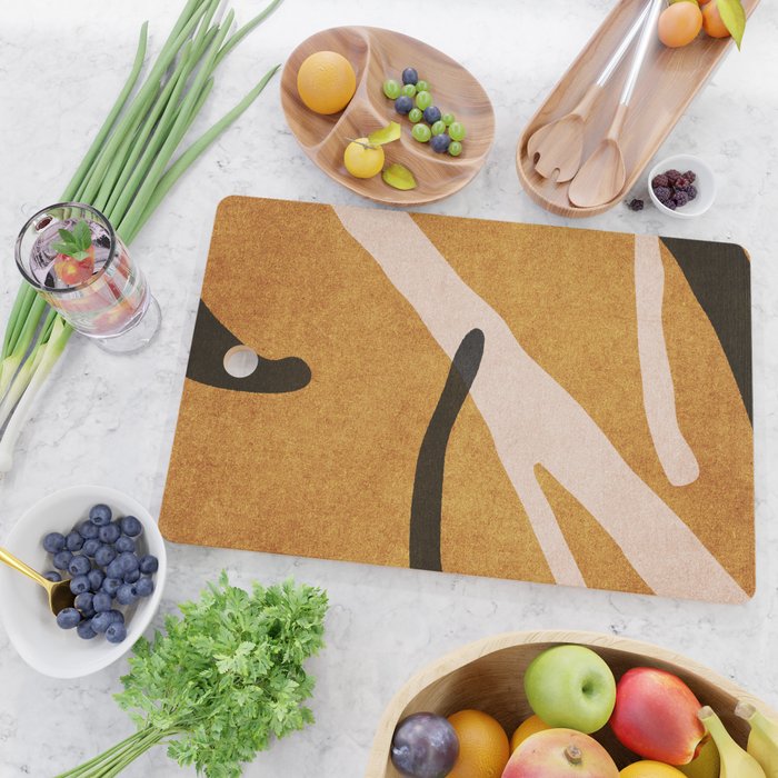ABSTRACT ALPHABET / Script T Cutting Board Gallery Image 2