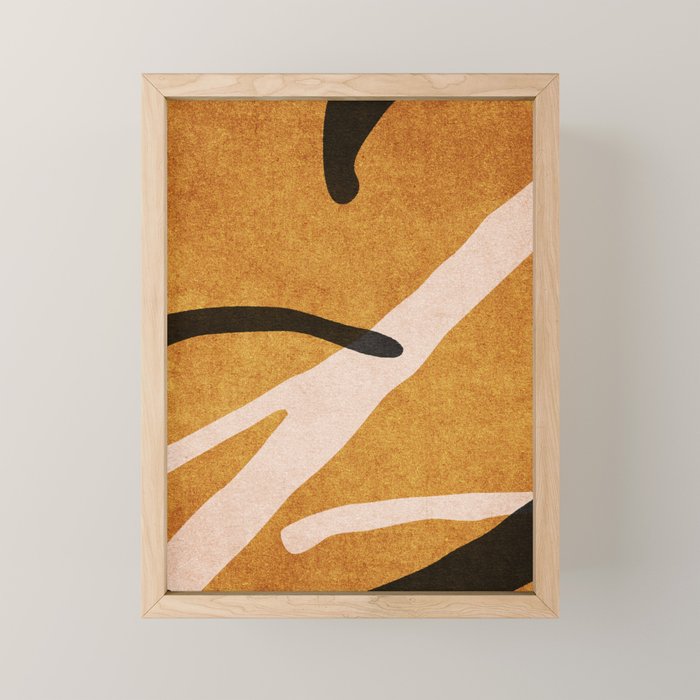 ABSTRACT ALPHABET / Script T Mini Art Print Gallery Image 1