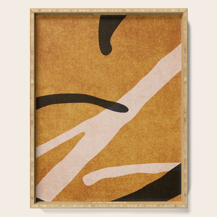 ABSTRACT ALPHABET / Script T Serving Tray Gallery Image 1