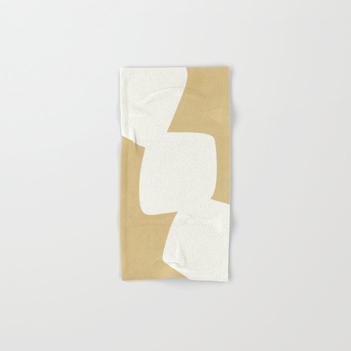 Minimal Shapes gold Bath Towel Gallery Image 1