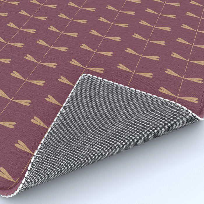 Dragonfly Pattern XIII Mauve Rug Gallery Image 4