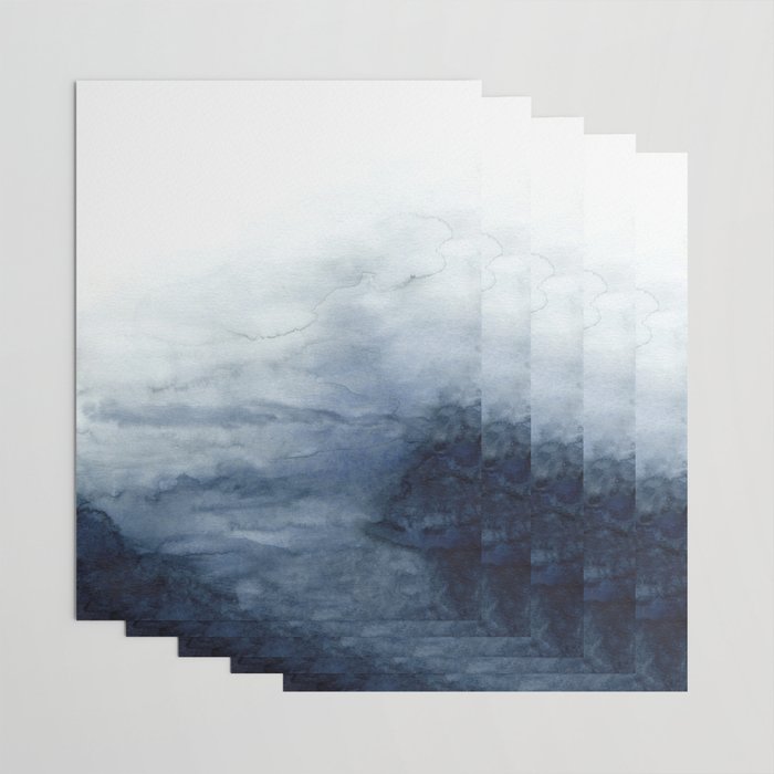 Indigo Abstract Painting | No.2 Wrapping Paper Gallery Image 3