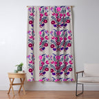 Mexican Bird Motif Gray Window Curtain Gallery Image 5