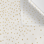 Falling Stars Metallic Gold Dot Pattern Wall Tapestry Gallery Image 3