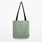 Hunter Green Leaf Motif Tote Bag Gallery Image 2