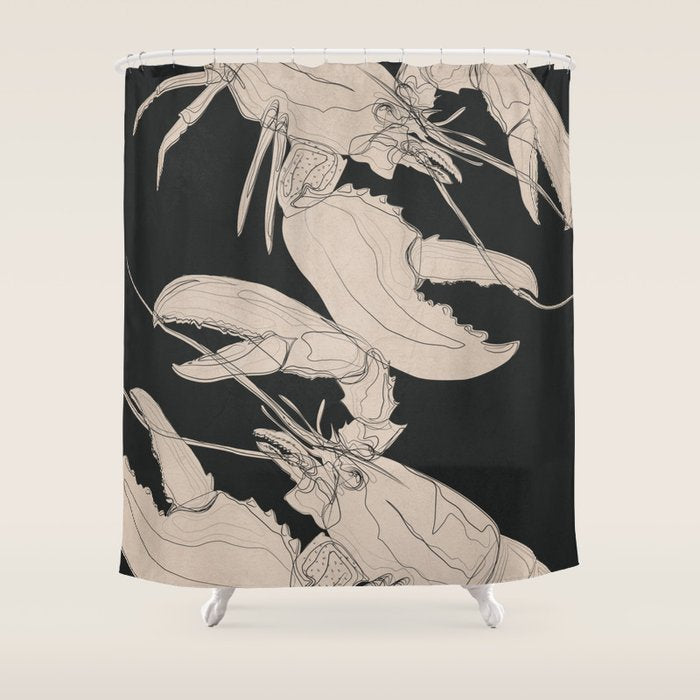 Lobsters 1 Shower Curtain Gallery Image 1