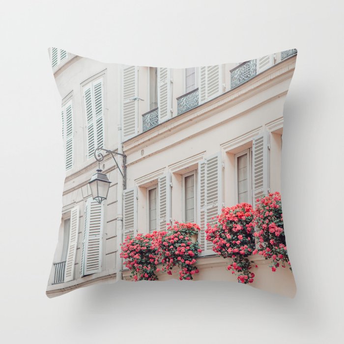 Montmartre Spring - Paris Photograph, Travel Photography Throw Pillow Gallery Image 6