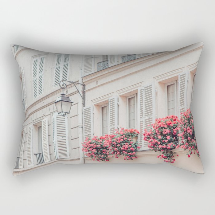 Montmartre Spring - Paris Photograph, Travel Photography Rectangular Pillow Gallery Image 1
