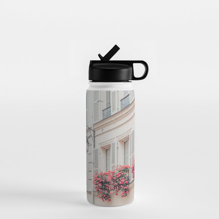 Montmartre Spring - Paris Photograph, Travel Photography Water Bottle Gallery Image 1