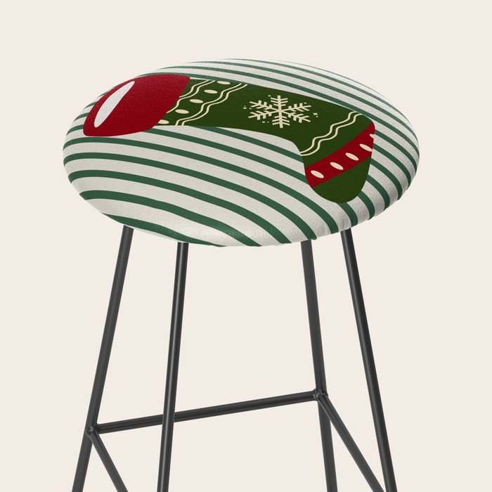 Christmas Stocking Green Stool Gallery Image 2