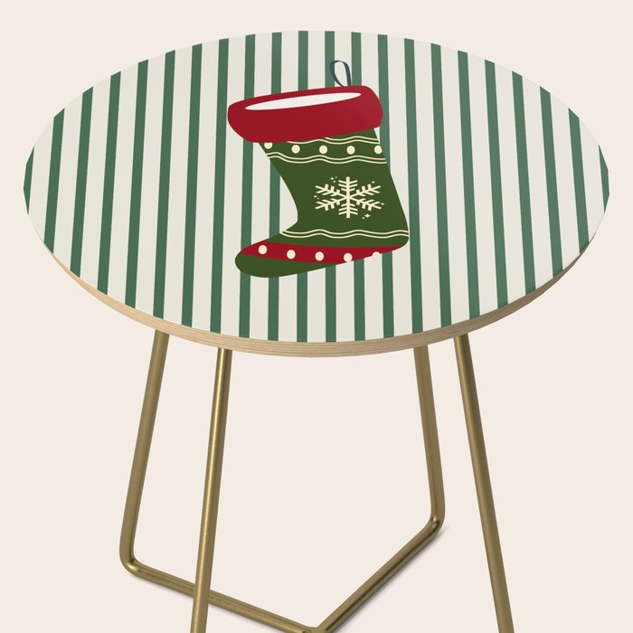 Christmas Stocking Green Side Table Gallery Image 2
