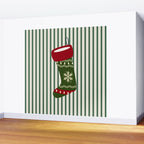 Christmas Stocking Green Wall Mural Gallery Image 2