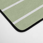 Minimal Line Curvature XXII Pastel Green Mid Century Modern Arch Abstract Desk Mat Gallery Image 4