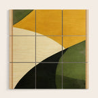 Abstract & Modern Shape Art 2 Wood Wall Art Gallery Image 1