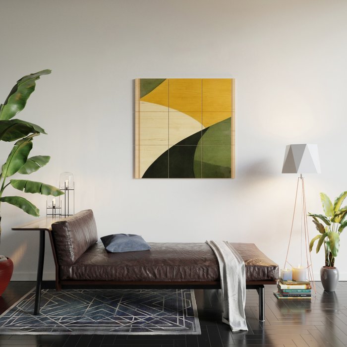 Abstract & Modern Shape Art 2 Wood Wall Art Gallery Image 2