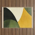 Abstract & Modern Shape Art 2 Outdoor Rug Gallery Image 1