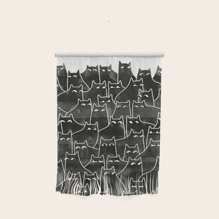 Suspicious Cats Wall Hanging Gallery Image 1