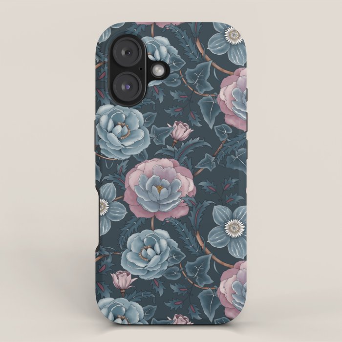 Dark Floral Elegance iPhone Case Gallery Image 1