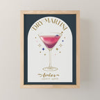 Dry Martini Cocktail Zodiac Sign Mini Art Print Gallery Image 1