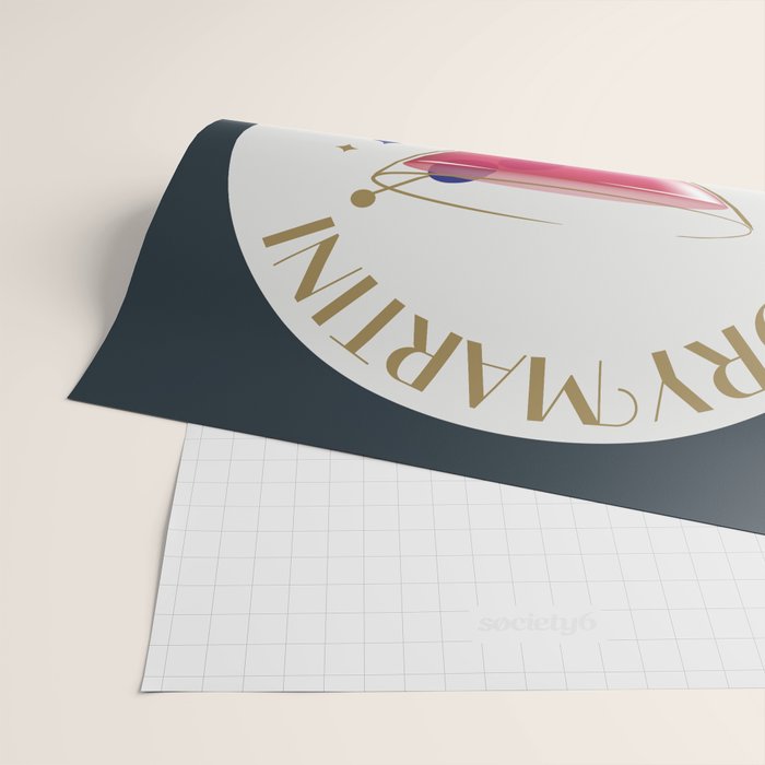Dry Martini Cocktail Zodiac Sign Wrapping Paper Gallery Image 2