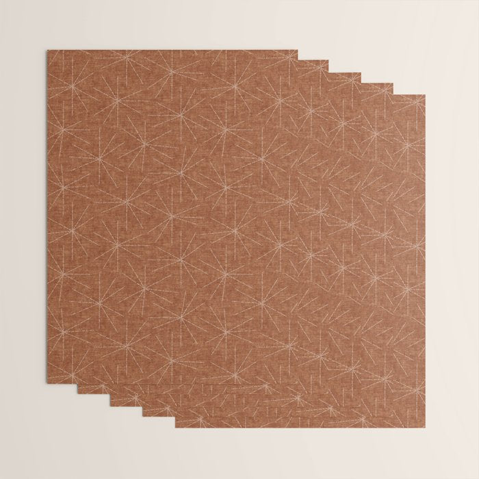 starburst woven - ginger Wrapping Paper Gallery Image 3