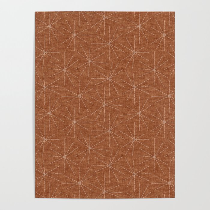 starburst woven - ginger Poster Gallery Image 4