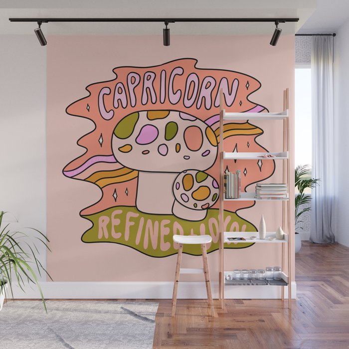 Capricorn Mushroom Wall Mural Gallery Image 1