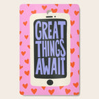 Great Things Await Phone Tweenager Motivational Quote Cutting Board Gallery Image 1