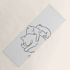 Cats line art 1 Yoga Mat Gallery Image 1