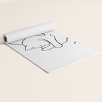 Cats line art 1 Yoga Mat Gallery Image 2