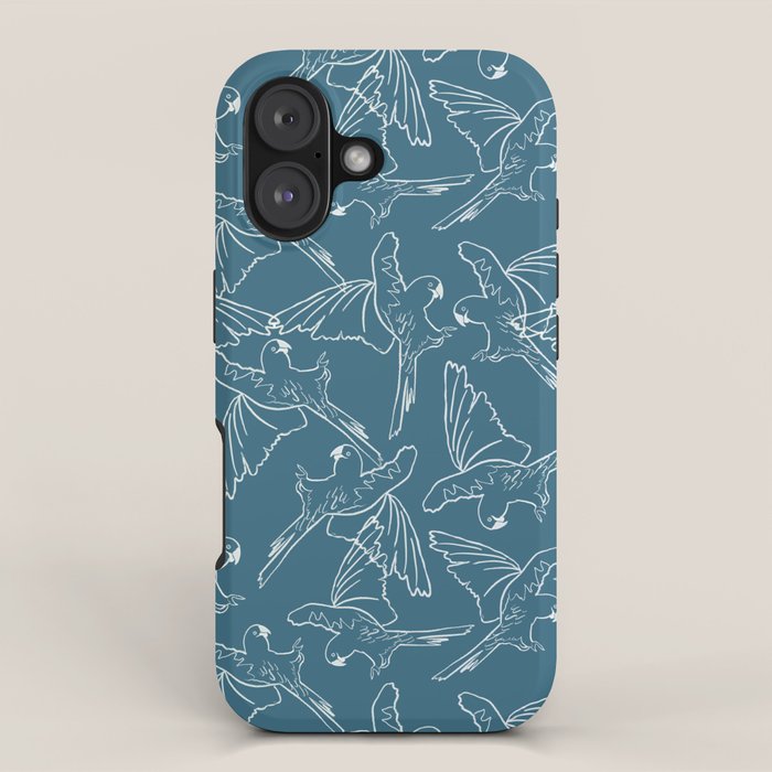 Little Blue Macaws iPhone Case Gallery Image 1