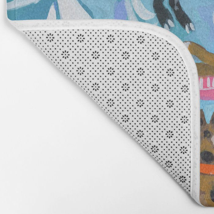 Dogs at Play Bath Mat Gallery Image 2
