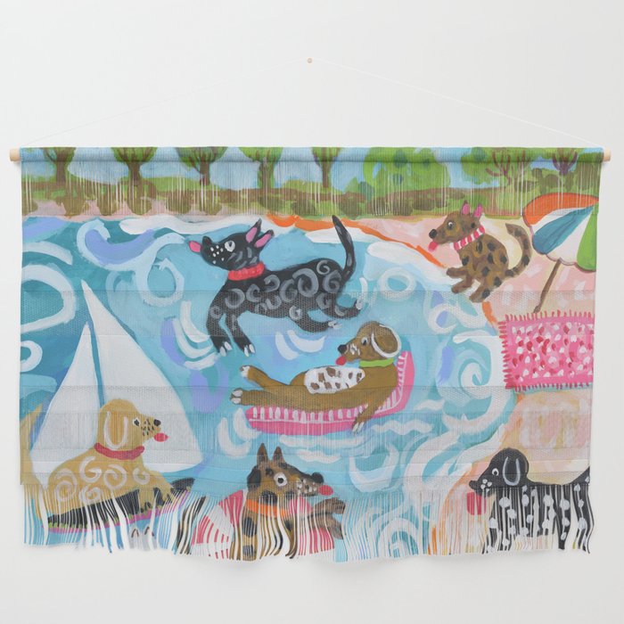 Dogs at Play Wall Hanging Gallery Image 1