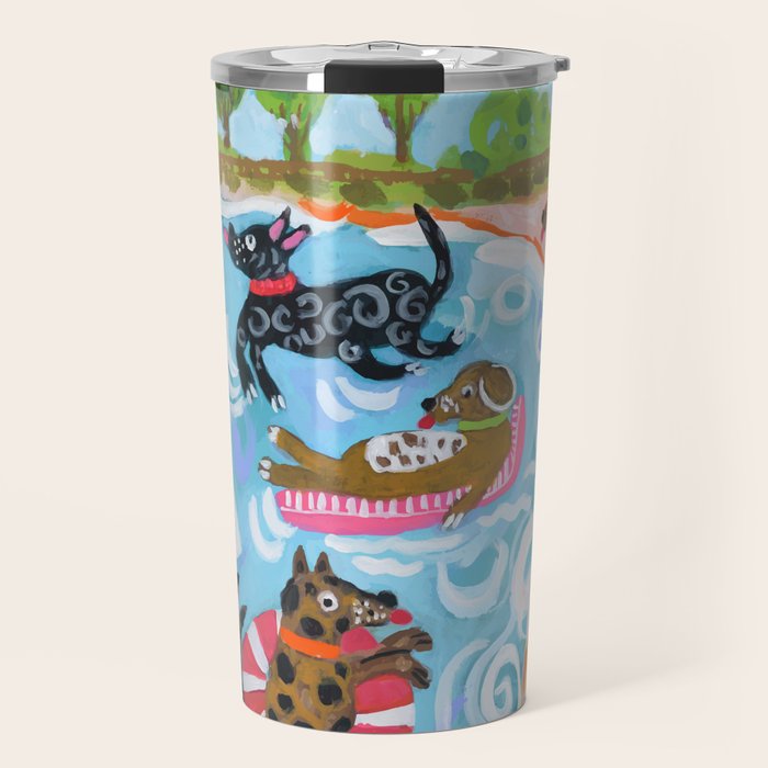 Dogs at Play Travel Mug