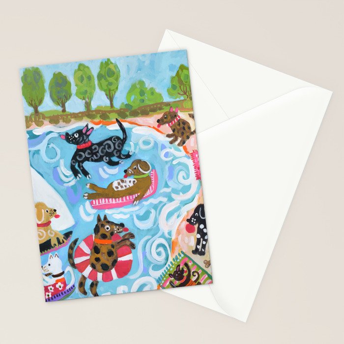Dogs at Play Stationery Card Gallery Image 2