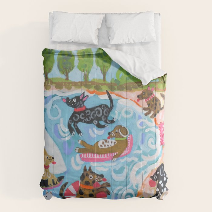 Dogs at Play Comforter Gallery Image 1