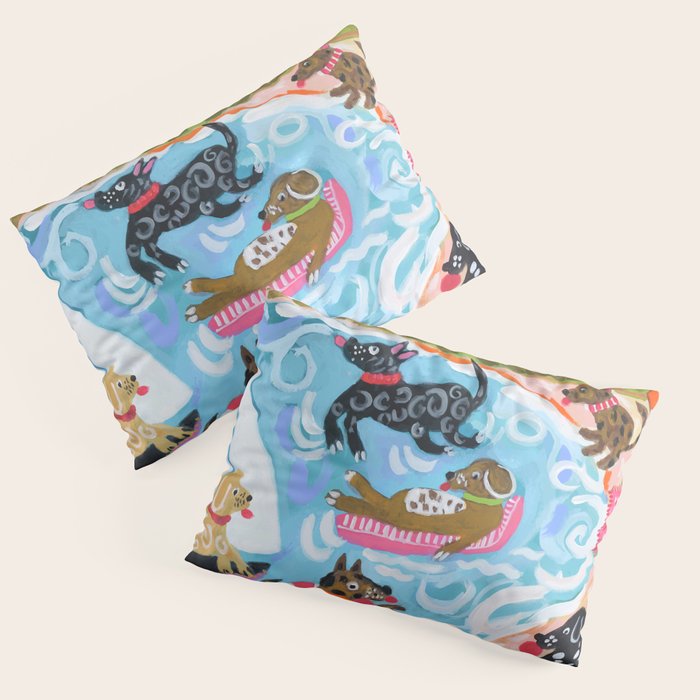 Dogs at Play Pillow Sham Gallery Image 1