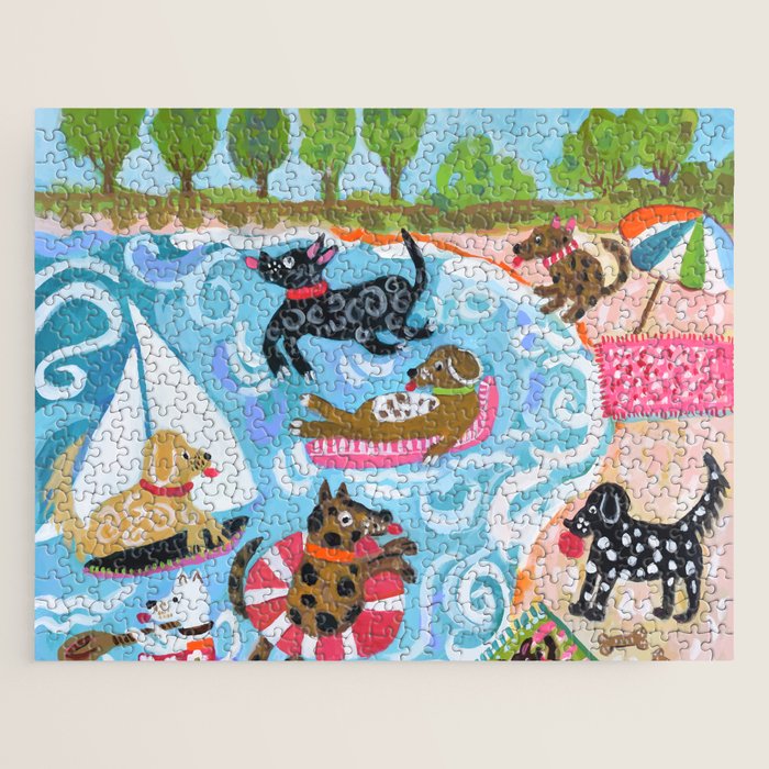 Dogs at Play Jigsaw Puzzle Gallery Image 1