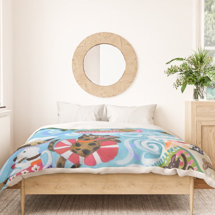 Dogs at Play Duvet Cover Gallery Image 3