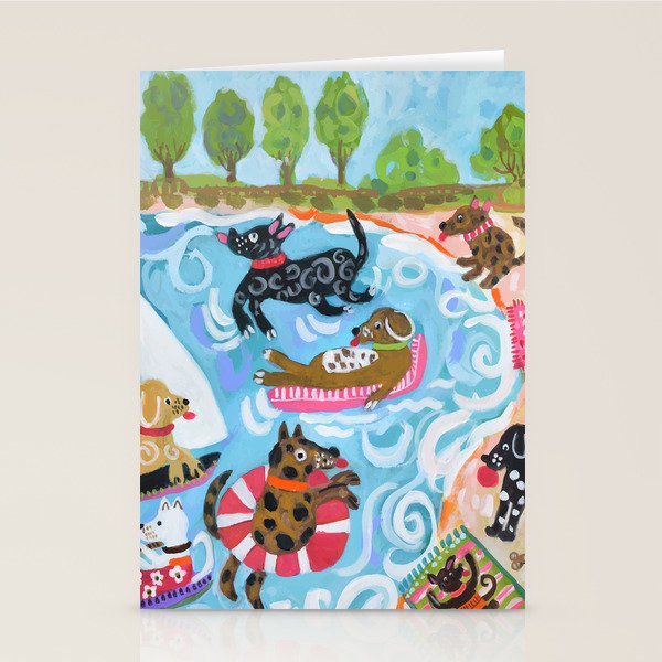 Dogs at Play Stationery Card Gallery Image 2