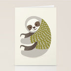 Whimsical Sloth Stationery Card Gallery Image 2