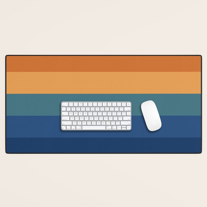 70's Retro Sunset Desk Mat Gallery Image 1